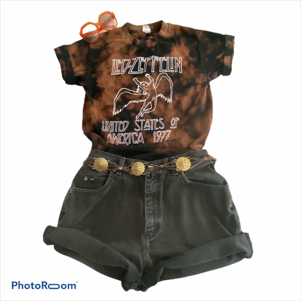 Led Zeppelin Reverse Tye Dye Unisex Tee S